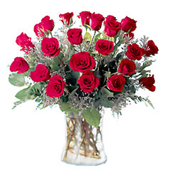 Valentine Vase of 24 Roses -A local Pittsburgh florist for flowers in Pittsburgh. PA