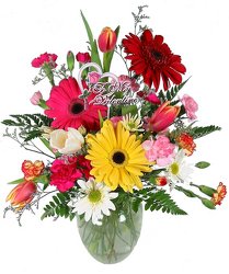 Hearts and Flowers Vase -A local Pittsburgh florist for flowers in Pittsburgh. PA